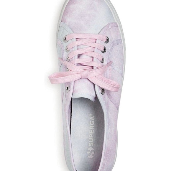 Superga Fantasy Tie-Dye Low Top Platform Sneakers 9.5 - Picture 4 of 11